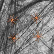 Halloween Spindelnät Svart 200g