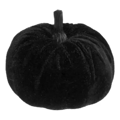 Halloweenpumpa i Sammet Mini Svart
