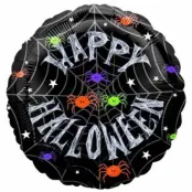 Heliumballong spindlar och Happy Halloween