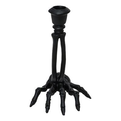 Ljusstake Skeletthand Svart - 1-pack