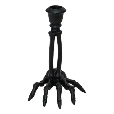 Ljusstake Skeletthand Svart - 1-pack