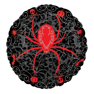 Läskig Spindel Folieballong