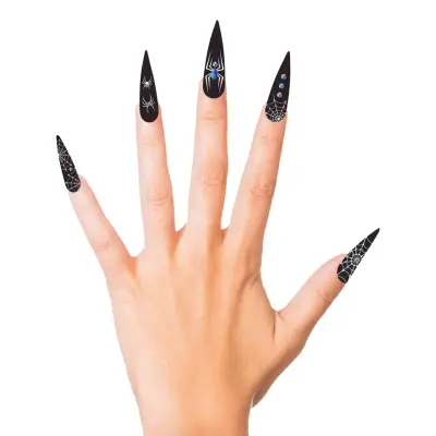 Lösnaglar Långa Halloween - 12-pack