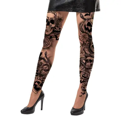 Leggings Tatueringar Halloween - One size