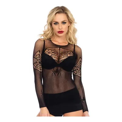 Nättröja Spindel Svart Deluxe - One size