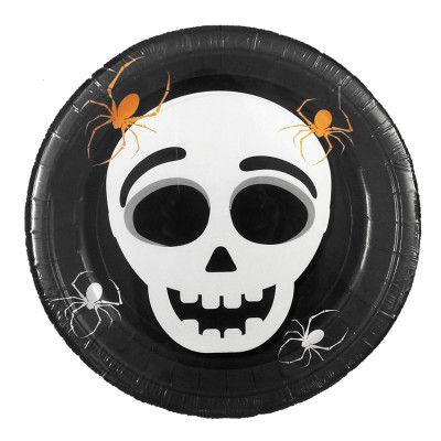 Papperstallrikar Döskalle - 8-pack