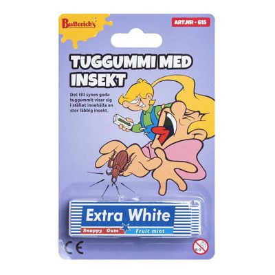 Tuggummi med Insekt Skämtartikel