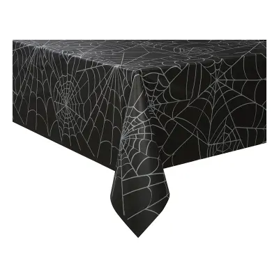 Plastduk Spindelnät Svart