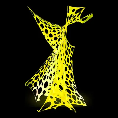 Självlysande Dekorationsnät Gul