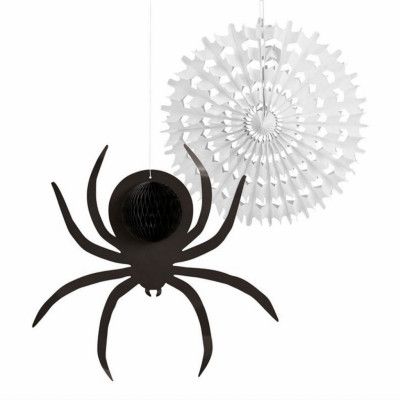 Spindel&Spindelnät Hängande Dekorationer - 2-pack