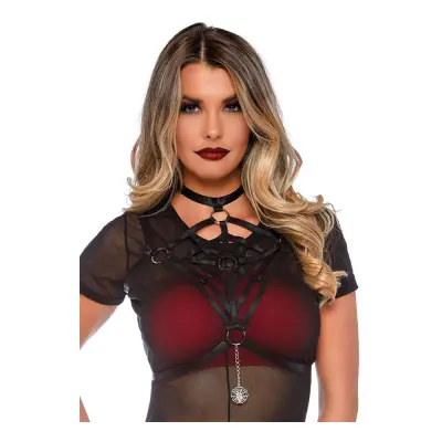 Spindelnät Kroppsband Svart Deluxe