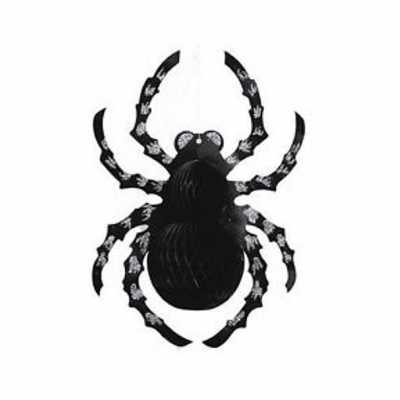 Stor glittrande spindel av papp