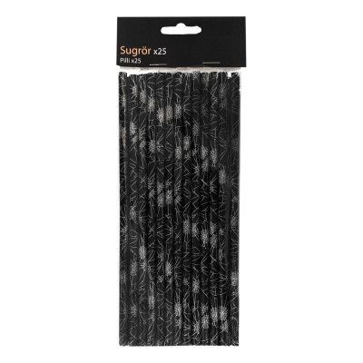 Sugrör med Spindelnät - 25-pack