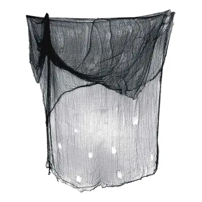 Svart Dekorationstyg Halloween - Stor