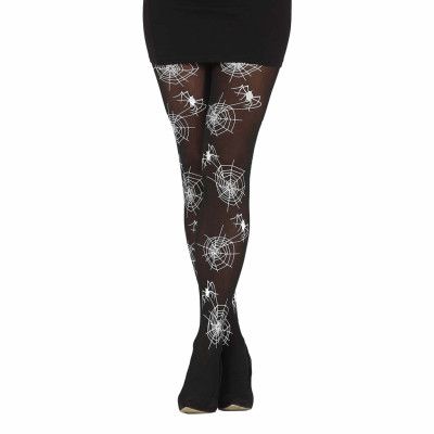 Svarta Strumpyxor med Spindelnät - One size