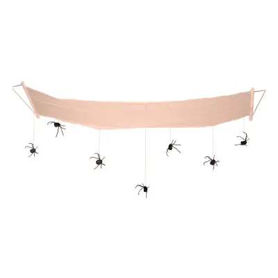 Takdekoration med Spindlar - 310 cm