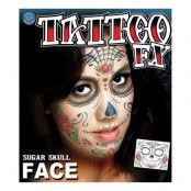 Tatueringar för Ansikte Sugar Skull
