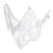 Vitt Dekorationstyg Halloween - Liten