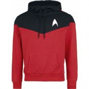 Star Trek Luvtröja - Starfleet Command - S XXL - för Herr - svart/röd