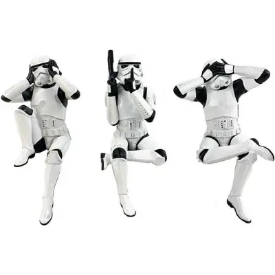 Original Stormtrooper - Disney Staty - Nemesis Now - Three Wise Stormtrooper - för  flerfärgad