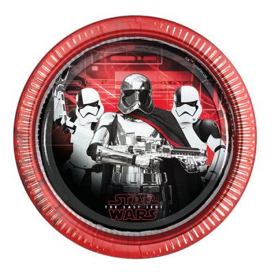 Papperstallrikar Star Wars The Last Jedi - 8-pack