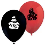Star Wars Ballonger Svart&Röd 8-pack