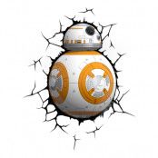 Star Wars BB8 Droid 3D Vägglampa