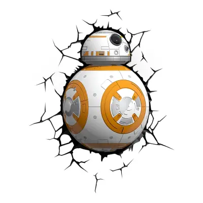 Star Wars BB8 Droid 3D Vägglampa