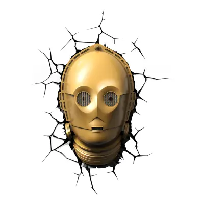 Star Wars C-3PO 3D Vägglampa