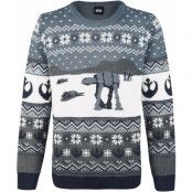 Star Wars Christmas jumper - AT-AT - S 5XL - för Herr - flerfärgad