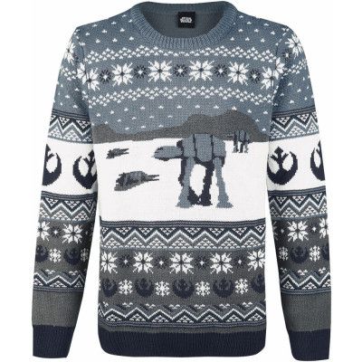 Star Wars - Disney Christmas jumper - AT-AT - S 5XL - för Herr - flerfärgad