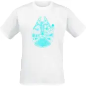 Star Wars - Disney Jersey - Blue Falcon - S 3XL - för Herr - vit