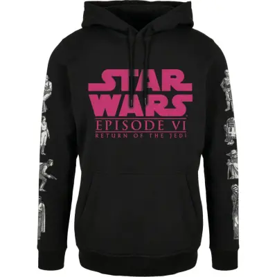 Star Wars - Disney Luvtröja - Episode 6 - die Rückkehr der Jedi Ritter - 40th Anniversary - S XXL - för Herr - svart