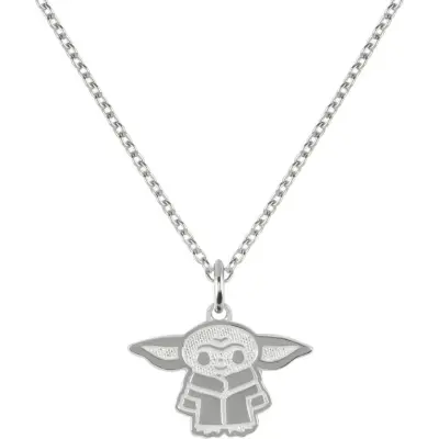 Star Wars - Disney Halsband - The Mandalorian - Grogu - för Dam - silverfärgad