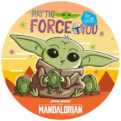 Star Wars Mandalorian Tårtbild 15,5cm