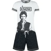 Star Wars Pyjamas - Han Solo - I Know - S M - för Herr - grå/svart