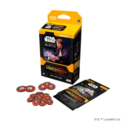 Star Wars Unlimited Jump to Lightspeed Spotlight Deck Han Solo - Panini -  Leksaksaffären