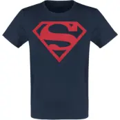 Superman - DC Comics Jersey - Logo - Puff - S XXL - för Herr - marinblå