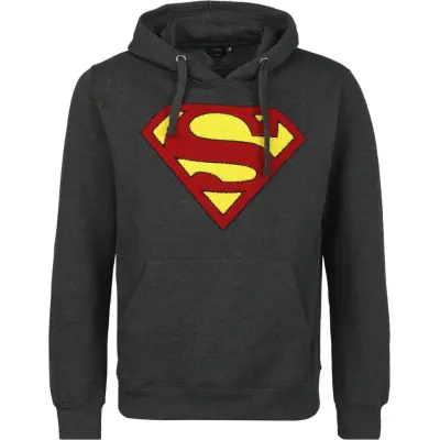 Superman - DC Comics Luvtröja - Logo - S M - för Herr - svart