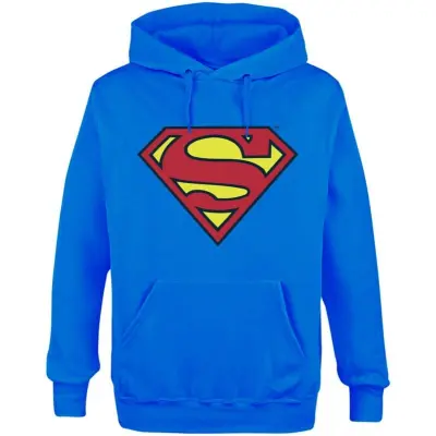 Superman - DC Comics Luvtröja - Shield Logo - S XXL - för Herr - blå