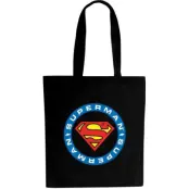 Superman - DC Comics Tygväska - Logo - för flerfärgad