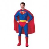 Superman med Muskler Maskeraddräkt - Large