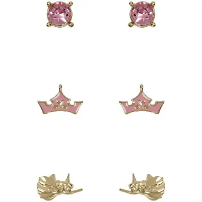 Törnrosa - Disney Örhängesset - Krone - för Dam - guldfärgad