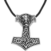 etNox hard and heavy Halsband - Thor's Hammer - för