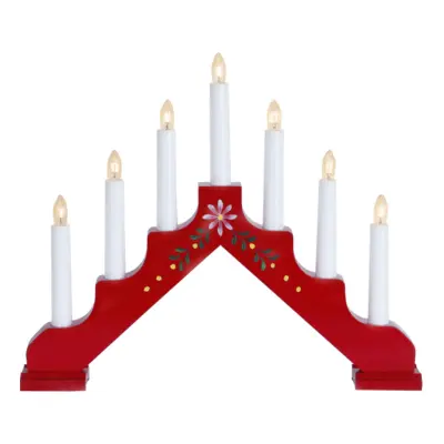 Adventsljusstake Röd