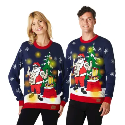 Biker LED Jultröja - Small