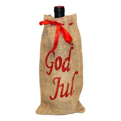 Julsäck för Vinflaska