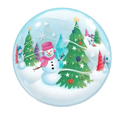 Bubbelballong Tomten med Renar