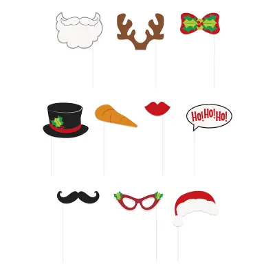 Fotoprops Jul Ho Ho Ho - 10-pack