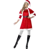 Fröken Jultomte Maskeraddräkt M